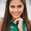 kicsi woman-green-dress-park